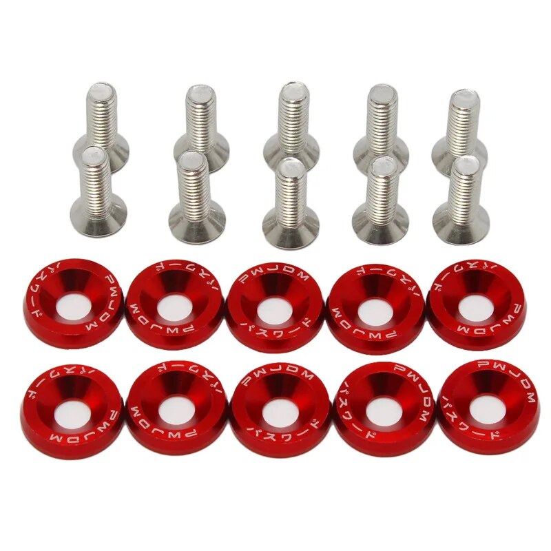 Bumper Plate 10Kg - 10 PCS M6 Car Modified Fasteners