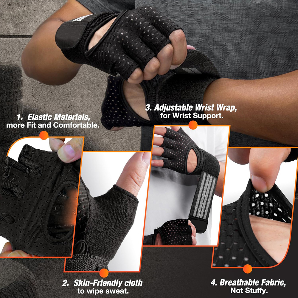 Fitness Gloves with Wrist Supp – обзор и цена Crossfit Gym Gear