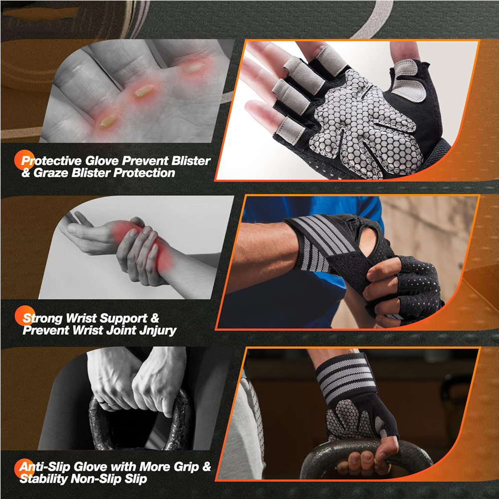 Fitness Gloves with Wrist Supp – обзор и цена Crossfit Gym Gear