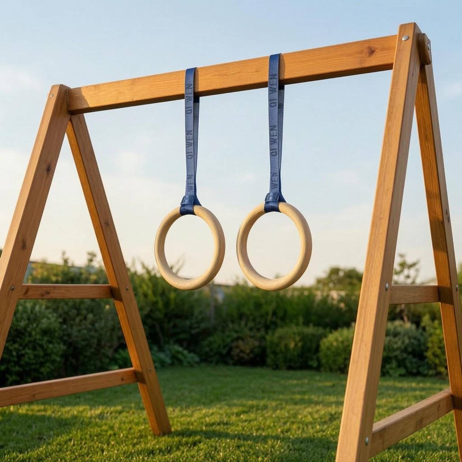 Wooden Gym Rings Woven Strappi – обзор и цена Gymnastic Ring Wood