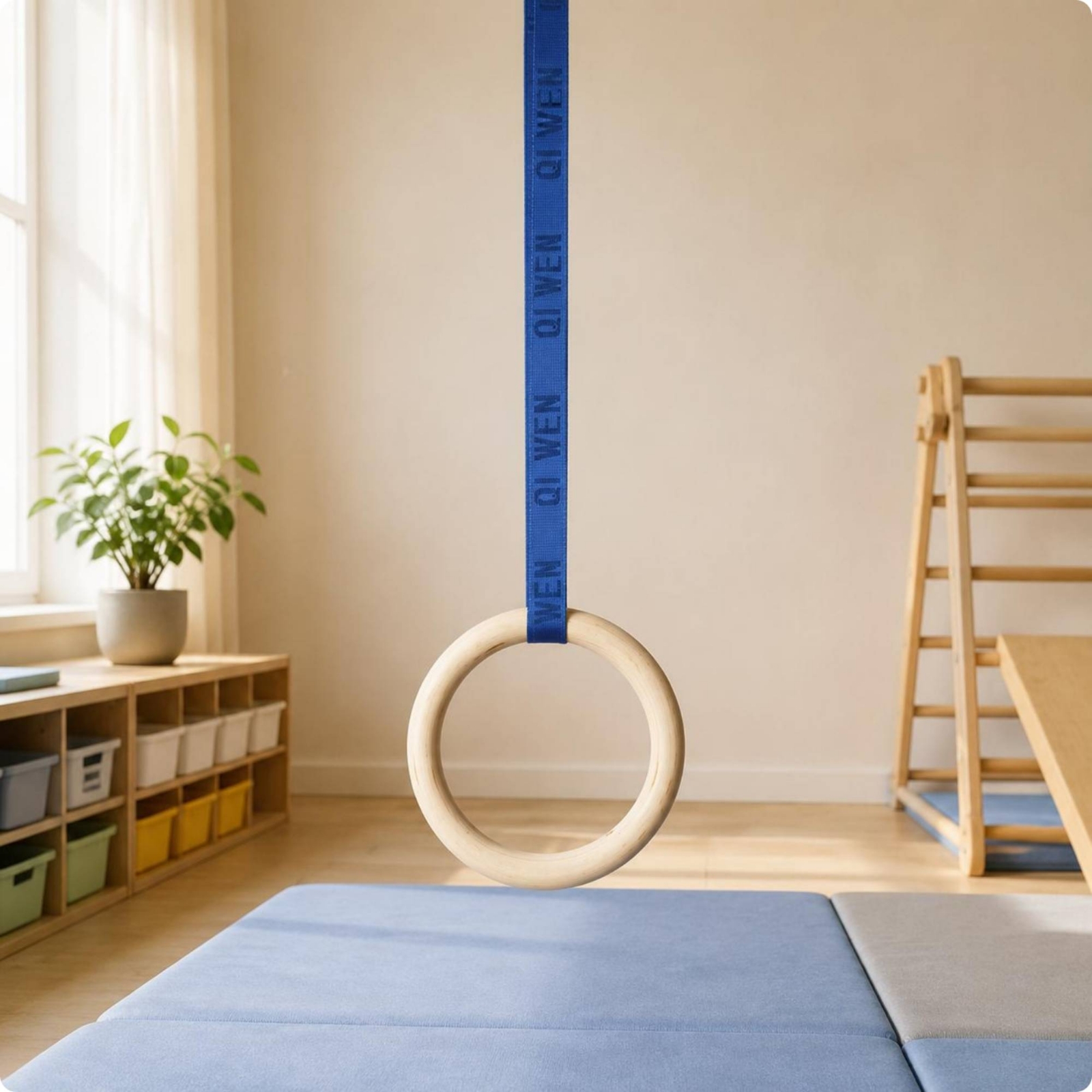 Wooden Gym Rings Woven Strappi – обзор и цена Gymnastic Ring Wood