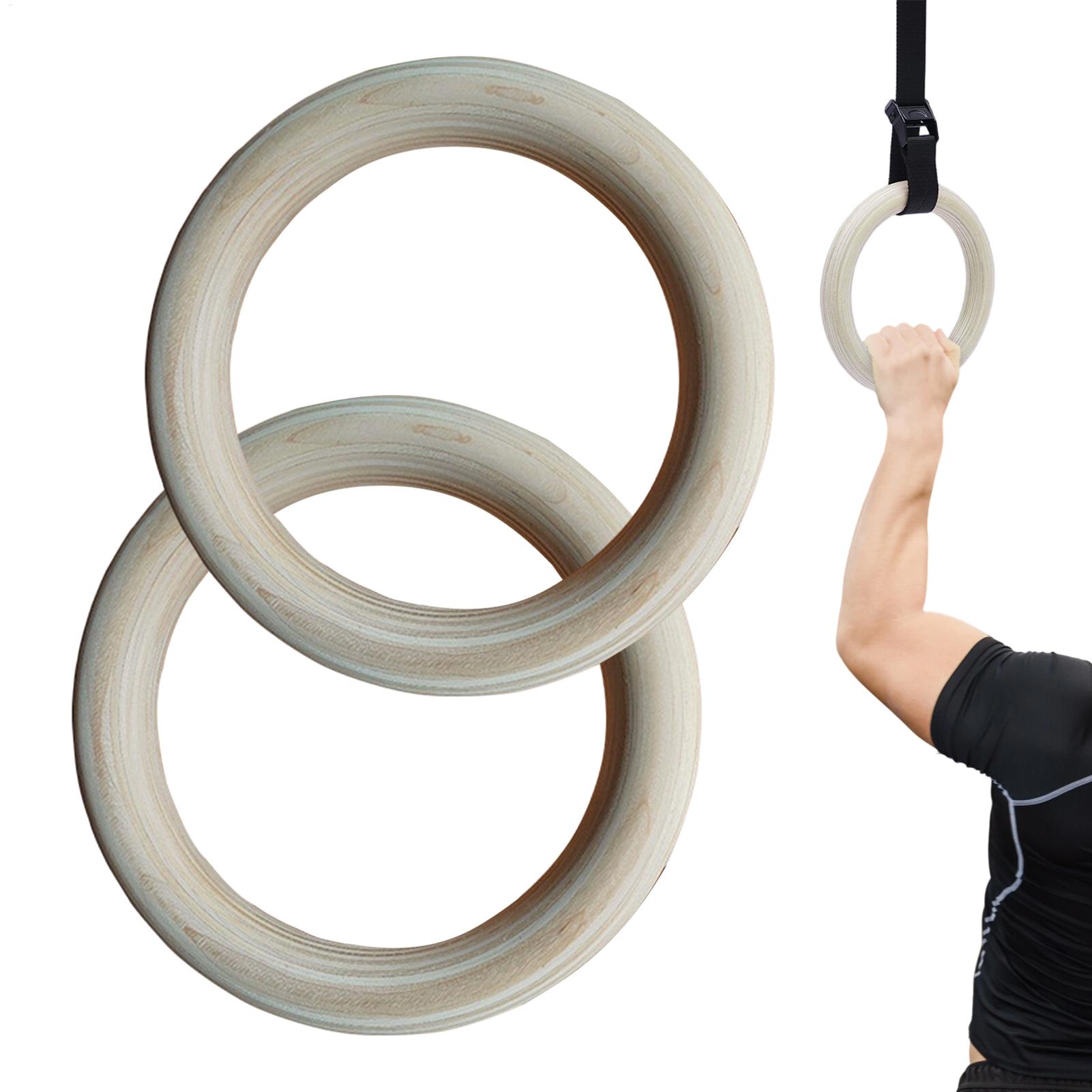 2Pcs/Pairs Wooden Portable Gym – обзор и цена Gymnastic Ring Wood