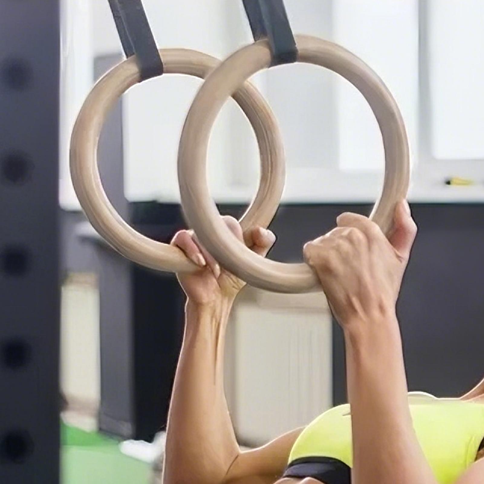 2Pcs/Pairs Wooden Portable Gym – обзор и цена Gymnastic Ring Wood