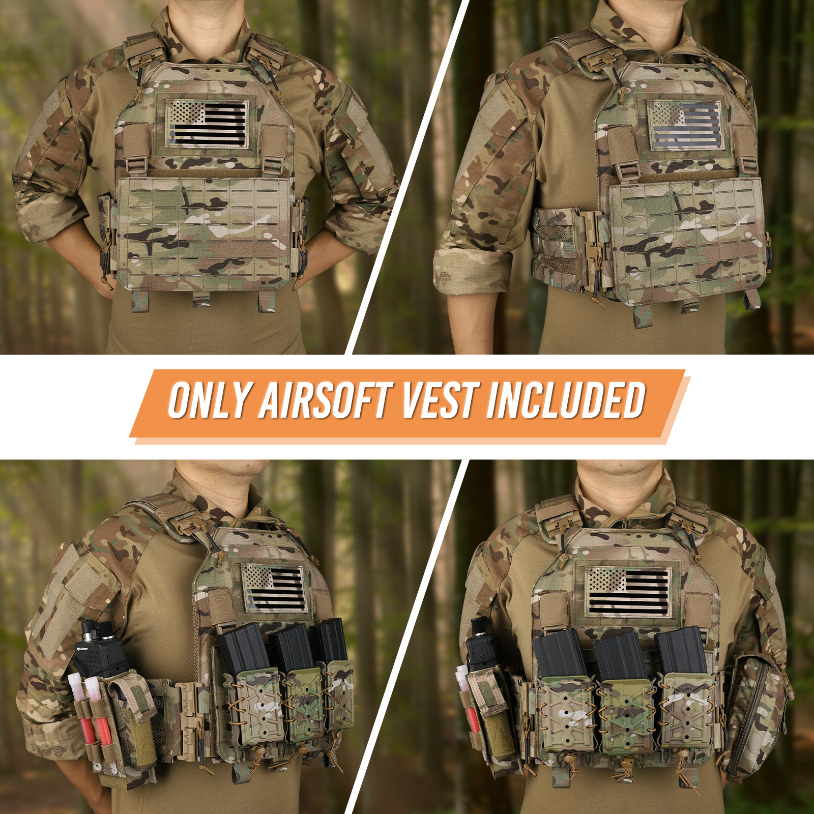 KRYDEX Tactical Vest Molle Las – обзор и цена Crossfit Weight Vest