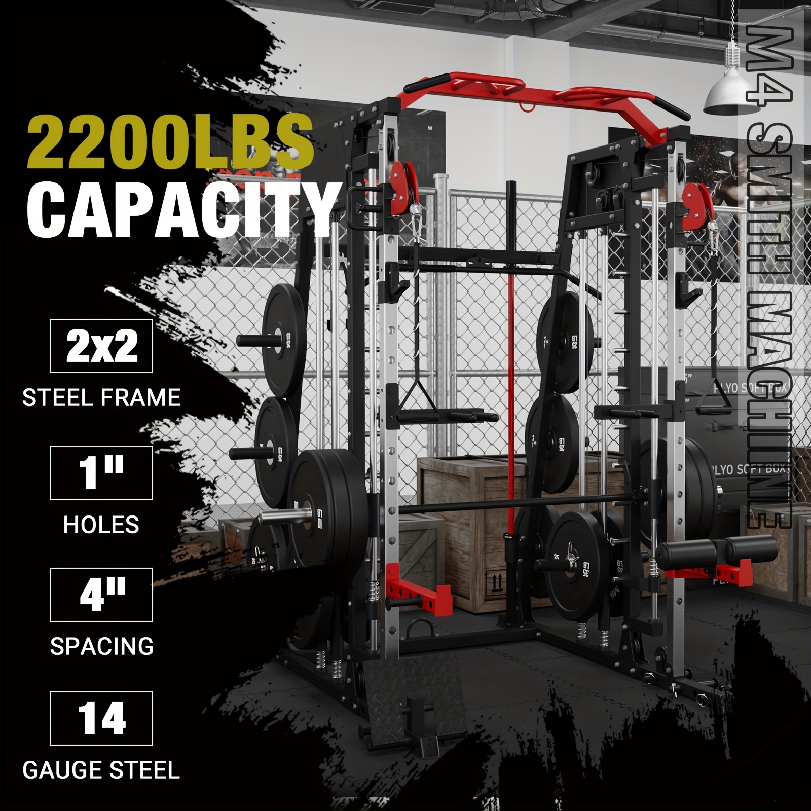 ALL-IN-ONE 2200lbs Smith Machi – обзор и цена Landmine Barbell Attachment