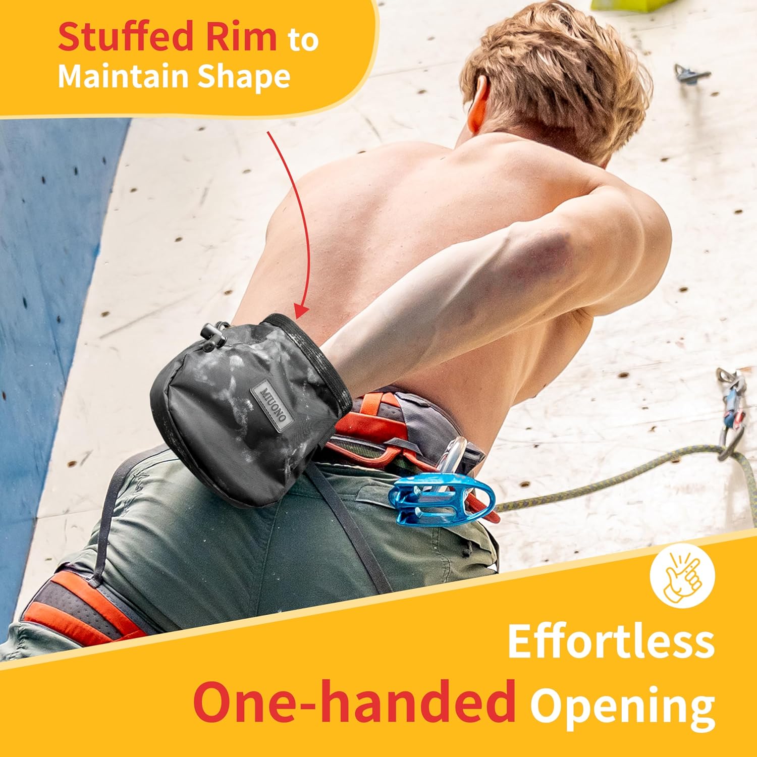 Chalk Bag for Rock Climbing, C – обзор и цена Crossfit Lifting