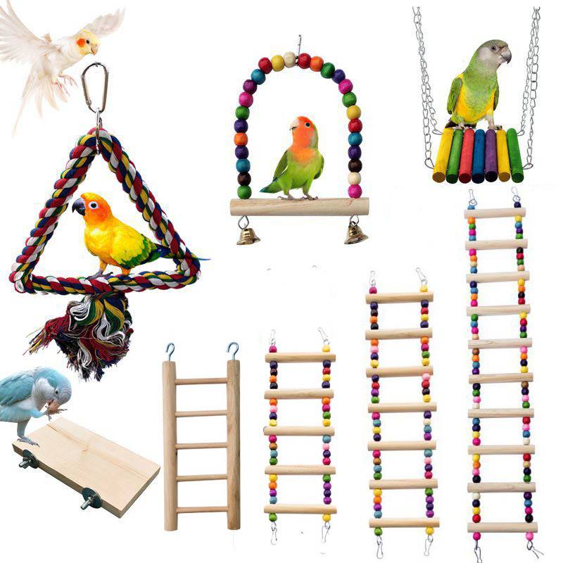 Wooden Bird Toys Small Parrot  – обзор и цена Gymnastic Ring Wood